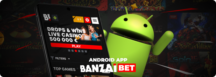 Experience the ultimate in mobile gaming with the Banzai Bet Android Application