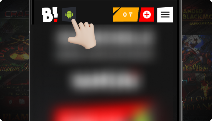 Click on the Android icon