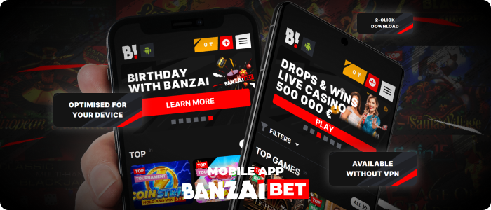 Download the Banzai Bet App now and elevate your gaming experience