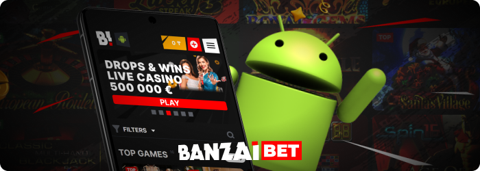 Experience the ultimate in mobile gaming with the Banzai Bet Android Application