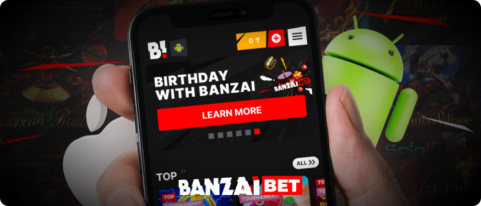 Banzai Bet at your fingertips